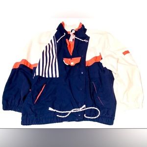 Vintage Westport Womens Jacket  Navy White And pink Colors Size Medium